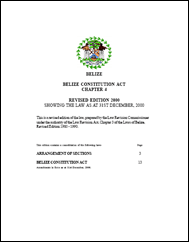 Belize Consitution